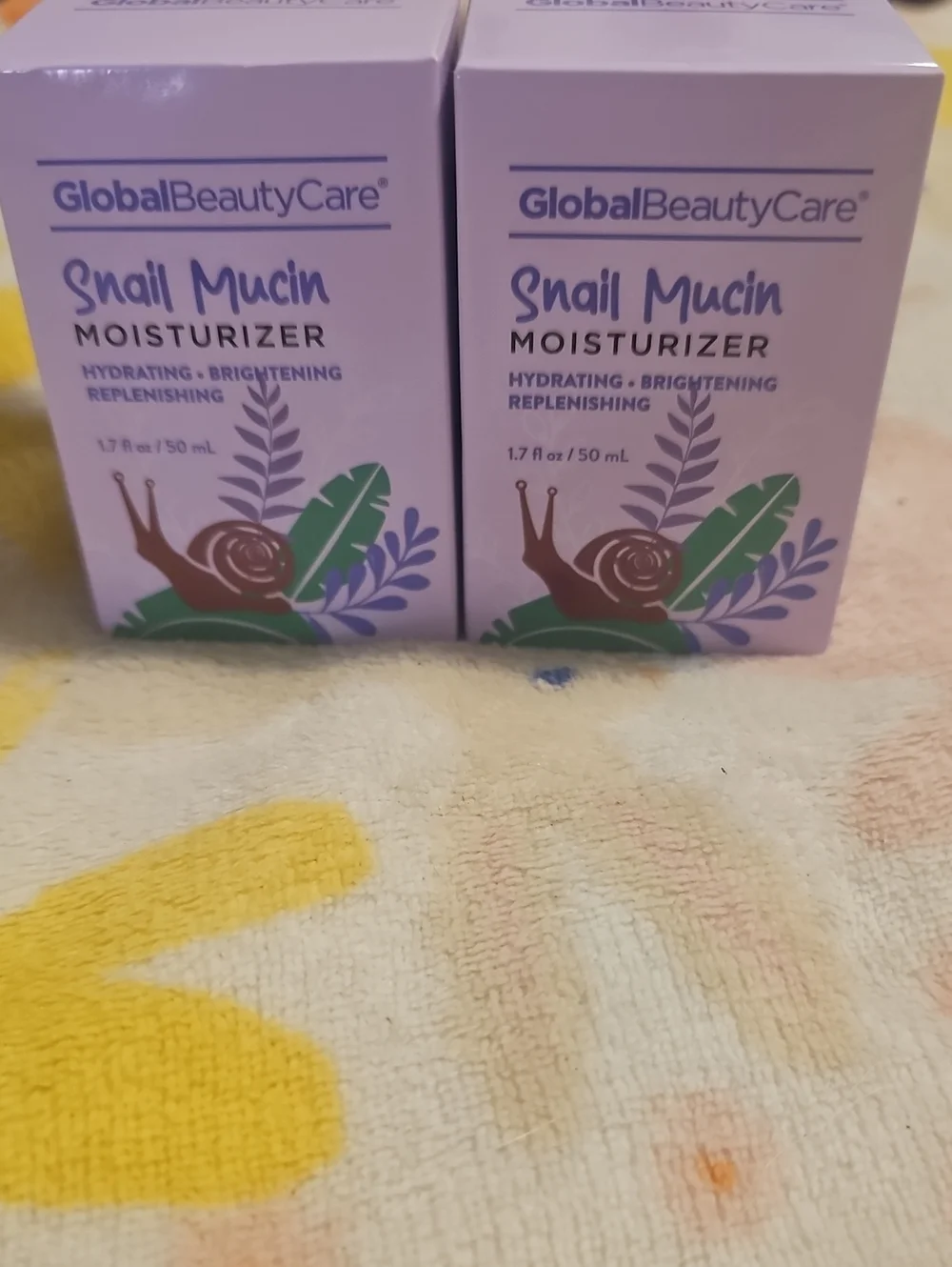 GlobalBeautyCare Snail Mucin Moisturizer - Lavender Hydrating Brightening Cream